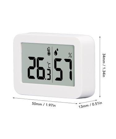Buy Thermometer Hygrometer with LCD Display | Real-Time Temperature & Humidity Monitor | -9.9 to 60 Range | Mini Measuring Device for Home & Office - Buy Online on GoSupps.com