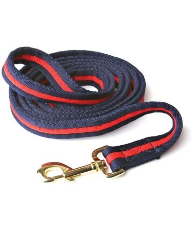 Hy Soft Webbing Lead Rein without Chain - Navy/Red - 2m - Buy Online on GoSupps.com