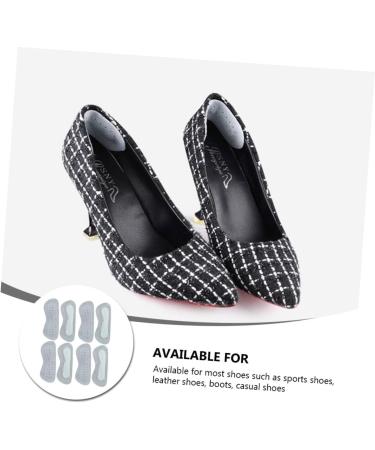 FOMIYES Anti-Wear Back Stickers - 8 Pairs Shoe Insoles Grips for Loose Shoes Pumps & Heels - Comfort & Support for Ladies - Latex Sponge Pads - Buy Online on GoSupps.com