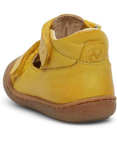 Naturino Puffy-Leather Shoes 4 UK Yellow Giallo 0g04 - Stylish and Comfortable Kids Footwear - Buy Online on GoSupps.com