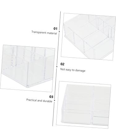 Housoutil 1pc Box Eye Shadow Storage Rack Makeup Office Desktop Jewelry Storage Case Powder Collection Box - Buy Online on GoSupps.com