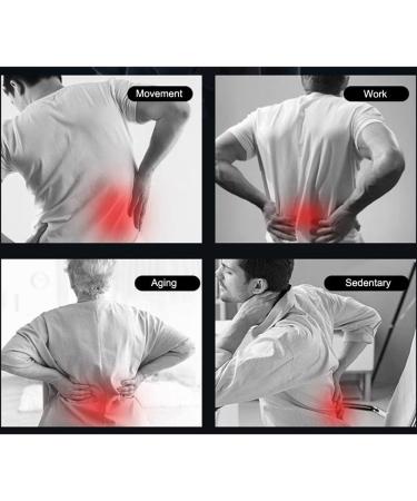 Magnetic Therapy Brace for Lower Back Pain Relief | Self-Heating Lumbar Support Belt with 20 Magnets | Breathable Black Design - Buy Online on GoSupps.com