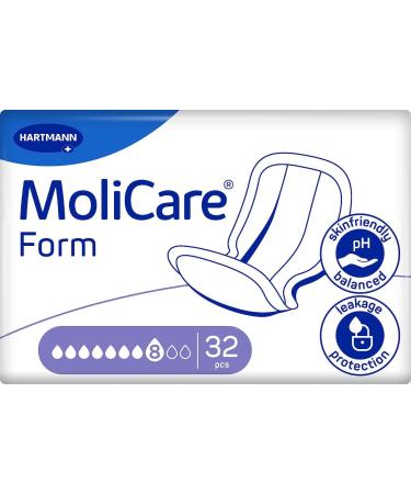 Molicare Form 8 Drops for Severe Incontinence - High Security & Discretion for Men & Women | 128 Pieces - Best with Molicare Premium Fixing Pants - Buy Online on GoSupps.com