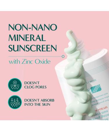 Rataplan Minari Calming Poreless Sun Cream SPF 50+ PA++++ - Mineral Korean Sunscreen for Face Pore Minimizer Broad Spectrum Protection Reef Safe - 1.69fl.oz - Buy Online on GoSupps.com