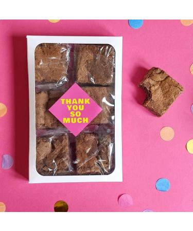 Personalised Thank You Gooey Brownies Gift Box - Buy Online on GoSupps.com