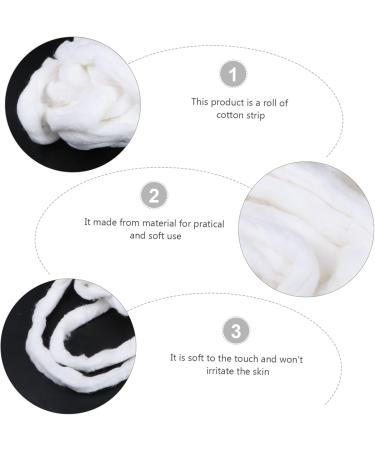 FOMIYES Pure Cotton Strips - Medium Cosmetic Makeup & Degreasing Pads for Salon Use | 1 Roll - Buy Online on GoSupps.com