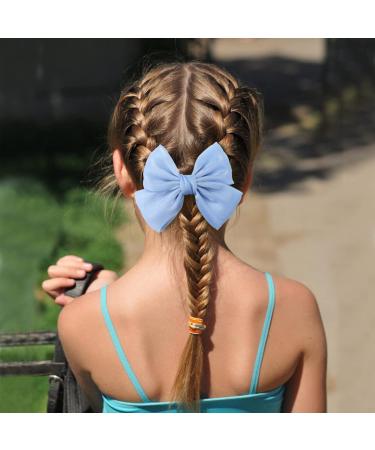 8 Pack Sparkling Glitter Fabric Large Bow Hair Clips - Handmade Hair Accessories for Women - Buy Online on GoSupps.com