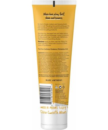 Marc Anthony Coconut Oil & Shea Butter Leave In Deep Conditioner for Breakage & Frizz 250 ml. & Coconut Oil & Shea Butter Conditioner 250 ml (Pack of 1) - Buy Online on GoSupps.com