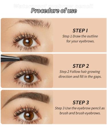 Stylo Sourcils Liquide Professionnel Pointe Fourchue Pr cision Longue Dur e Maquillage Naturel R sistant Imperm able Gris - Buy Online on GoSupps.com