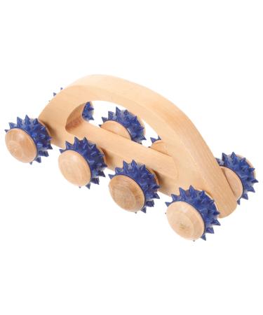Lalafina Manual portable trigger point massage device Neck massage roller foot massage roller foot massage roller Massage tool Back massage device body massage roller Lotus tree manual manual