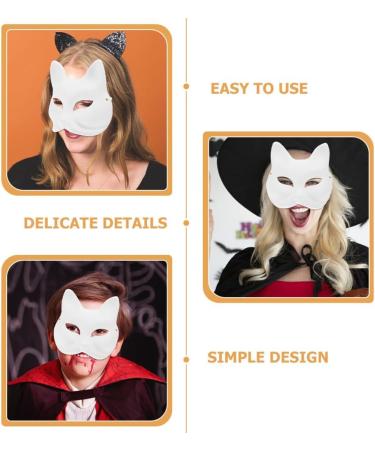 JoinPaya Cat Fox Blank Masks - Hand-Painted Animal Masks for Parties - 8 Pack 7.47 inches - Buy Online on GoSupps.com