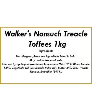 Walker's Nonsuch Treacle Toffees 1kg - Buy Online on GoSupps.com