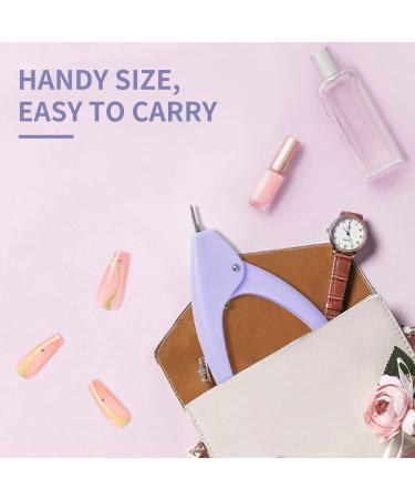 Nail Clippers for Acrylic Nails - MORGLES Purple False Nail Tip Cutter & Trimmer | Best Acrylic Nail Clippers - Buy Online on GoSupps.com