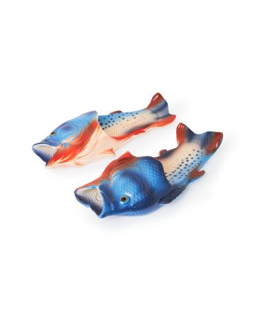 Coddies fish flops |The original fish flaps |Funny gift unisex sandals perch slapping pool beach & shower shoes |Men women & children 42.5/43 EU Pearl Danio