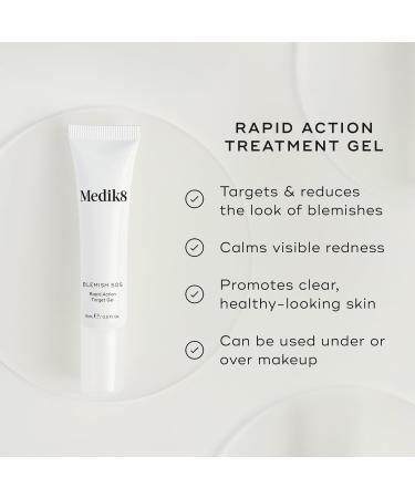 Medik8 Blemish SOS - Rapid Action Target Gel - Acne Treatment With 2% Salicylic Acid & Niacinamide - Reduces Blemishs & Redness - 15ml - Buy Online on GoSupps.com