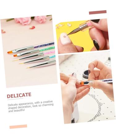 Beaupretty Portable Nail Tools Sets Nail Pen Wear- resistant nail art liner brush 2- way dotting nail painting nail building gel Wear-resistant Dotting double head Nail supplies abs - Buy Online on GoSupps.com