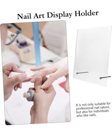 HAPINARY Nail Display Board Manicure Display Rack Nail Work Display Rack Nail Art Display Rack Nail Tips Display Holder Magnetic Nail Art Display Board Manicure Showing Board Manicure Tool 20x16cm Transparent - Buy Online on GoSupps.com