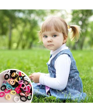 200Pcs Candy Color Hair Bands - Elastic Hair Ties for Girls and Kids - Buy Online on GoSupps.com