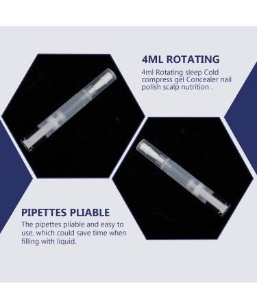 FOMIYES 4pcs Cute Lip Gloss Tubes - Empty Cosmetic Pens for Nail Polish & Cuticle Oil Applicator - Buy Online on GoSupps.com
