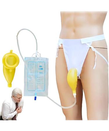 Male ICEMOB Urine Collector for Men and Women Wearable Urinal Bag Urinary Drainage Bag System 1000Ml Incontinence Devices for Home Camping Travel
