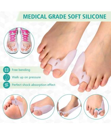 Hallux Valgus Correction Set - Bunion Sleeve & Toe Spreader | 9-Piece Silicone Protectors for Hammer Toe & Claw Toes - Buy Online on GoSupps.com