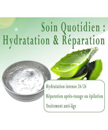  MYTONIC BEAUTE Organic and Pure Aloe Vera Gel 99.5% - Natural Moisturizer for Face Body and Hair - Calming After Shave Natural After Sun Hair Care Hair Plating | MYTONIC BEAUTE - Buy Online on GoSupps.com