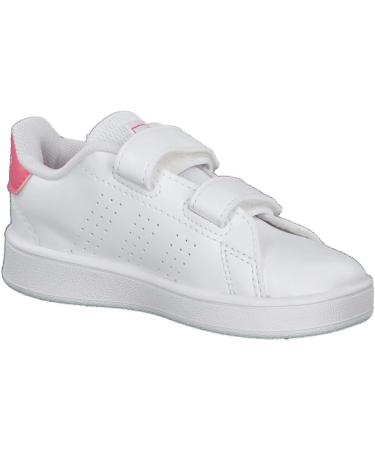 adidas Kids Advantage Cf I Sneaker - Child Size 5.5 UK - White/Rose/Black - Buy Online on GoSupps.com