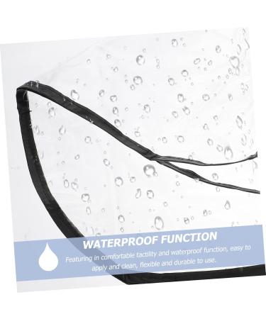 WOONEKY 4 Pcs Shampoo Funnel Hair Straightening Shampoo Hair Dye Tools Sheer Cape Pu Transparent Plastic - Buy Online on GoSupps.com