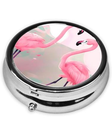 Love Flamingoround Pill Box - 3 Compartment Portable Travel Organizer for Pills - Ideal for Travel - Buy Online on GoSupps.com