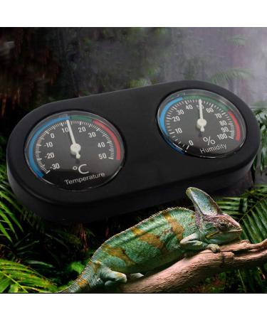 siwetg Reptile Tank Thermometer Hygrometer Monitor Temperature and Humidity in Vivarium Terrarium Turtle Box Double Disc Temperature and Humidity Meter NFF-54 - Buy Online on GoSupps.com