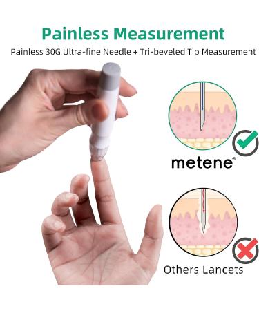 Metene Twist Top Lancets 30 Gauge 310 Count for Blood Sugar Tests - Diabetic Lancets, Sterile & Multicolored - Buy Online on GoSupps.com