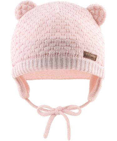 XIAOHAWANG Baby Earflap Beanie Hat Set - 3pcs Soft Knit Beanies for Infant Toddler Boys and Girls 0-6 Months, Cute Bear Design for Autumn Winter - Buy Online on GoSupps.com