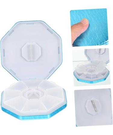 Aluminum Alloy Medicine Box Cutter | Tablet Cutter & Pulverizer Storage | 8.7x8.7cm Blue - International Shipping Available - Buy Online on GoSupps.com