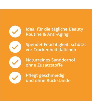 Casida Sanddorn Oil - Sea Buckthorn Fruit Oil for Skin Care | Natural & Regenerative - 30 ml (Pharmacy Quality) - Buy Online on GoSupps.com