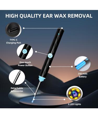 Wireless HD Ear Wax Removal Camera with 8 Cleaner Kit - Black-YY10 - Buy Online on GoSupps.com