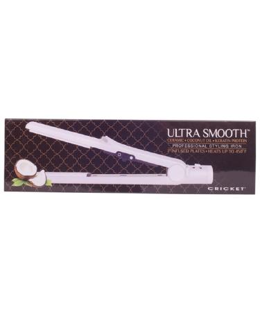 Cricket Ultra Smooth Hair Styling Iron | 1" Ceramic Plates Coconut Oil & Keratin Infused Fast Heat Straightener International Shipping Available - Buy Online on GoSupps.com