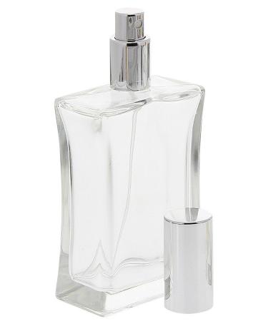 Kosmetex 100ml Square Glass Bottle Set | Tapered Design with Funnel & Perfume Atomizer - 2-Pack for International Shipping - Buy Online on GoSupps.com
