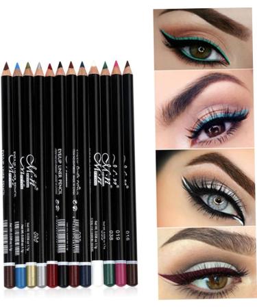 FOMIYES Makeup Eyeliner 12 pcs Liner Waterproof Eye Eyeliner Pen Colorful Eyebrow Cosmetic Long Lasting Lip Pencil Makeup - Buy Online on GoSupps.com