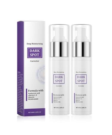 Dark Spot Correcting Glow Serum Whitening And Freckle Removing Essence Anti Spot Serum Wrinkle Power Dark Spots Remover For Face Serums Korean Rapid Tone Repai Skin Care Face Body Cream (50ML 2PC) 2PC 50 ml (Lot de 1)