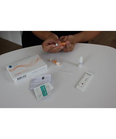 VCV Homecheck Vitamin D Deficiency Self-Test | Clinically Evaluated | Fast Results in 10 Minutes | Easy Color Card Explanation - Buy Online on GoSupps.com