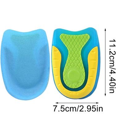 Comfortable Orthopedic Insoles for Pain Reduction | U-Shaped Heel Cushion Inserts for Women & Men | Heel Spur Support | Professional Shoe Inserts in Blue - Buy Online on GoSupps.com