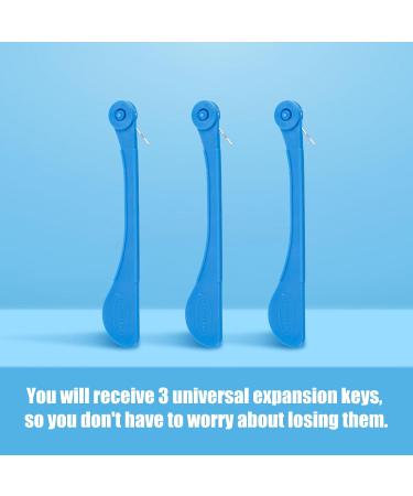 3pcs Universal Expander Keys Palate Palette Swivel Key with Ergonomic Handle Expander Tool (Blue) - Buy Online on GoSupps.com