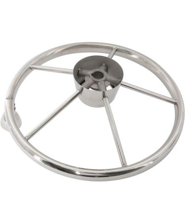 NovelBee 13-1/2 Stainless Steel Boat Steering Wheel with Control Knob and Cap - 5 Spoke Design - Buy Online on GoSupps.com
