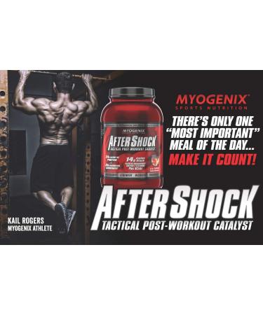 Myogenix Aftershock Post Workout - Muscle Growth Whey Protein with Carbs & BCAAs - Buy Online on GoSupps.com