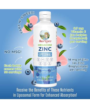 Immune Support Liquid Zinc Supplement with Vitamin E - 15.22 Fl Oz | Vegan, Non-GMO, Gluten Free, No Sugar Added - Buy Online on GoSupps.com