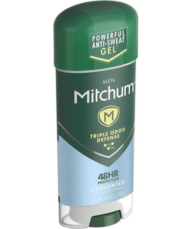 Mitchum Anti-Perspirant & Deodorant Clear Gel Unscented 3.4 oz (96 g) Unscented 3.4 Ounce (Pack of 1) - Buy Online on GoSupps.com
