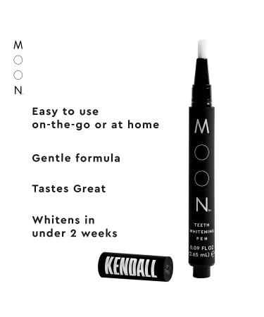 Moon Teeth Whitening Pen - Elixir III by Kendall Jenner | On-The-Go Whitener for Brighter Smile | Vegan Vanilla Mint | 30+ Uses - Buy Online on GoSupps.com