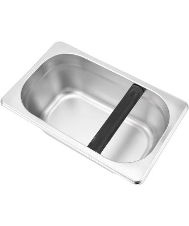 Cikonielf Knock Box Stainless Steel Coffee Slag Grind Bucket Container Coffee Machine Accessory for Home Bar Coffee Shop - Buy Online on GoSupps.com