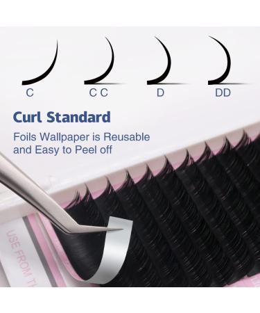 Qeelasee Matte Mink Flat Eyelash Extension 0.25 D Curl 13mm - Professional Salon Grade Individual Eyelashes - 1 Ounce Pack - Buy Online on GoSupps.com