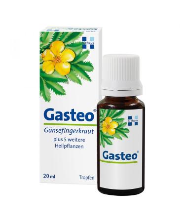 Gasteo stomach drops with 6 unique gastrointestinal medicinal plants. It helps it works you can feel it. 20ml 20 ml (1 pack)